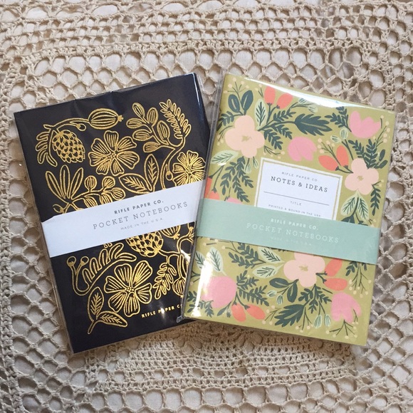 Rifle Paper Co. Other - Rifle Paper Co Pocket Notebooks Set Of 4 NEW